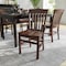 Flash Furniture Dining Chair, Hercules, Walnut Wood XU-DG-W0006-WAL-GG - alternate 2
